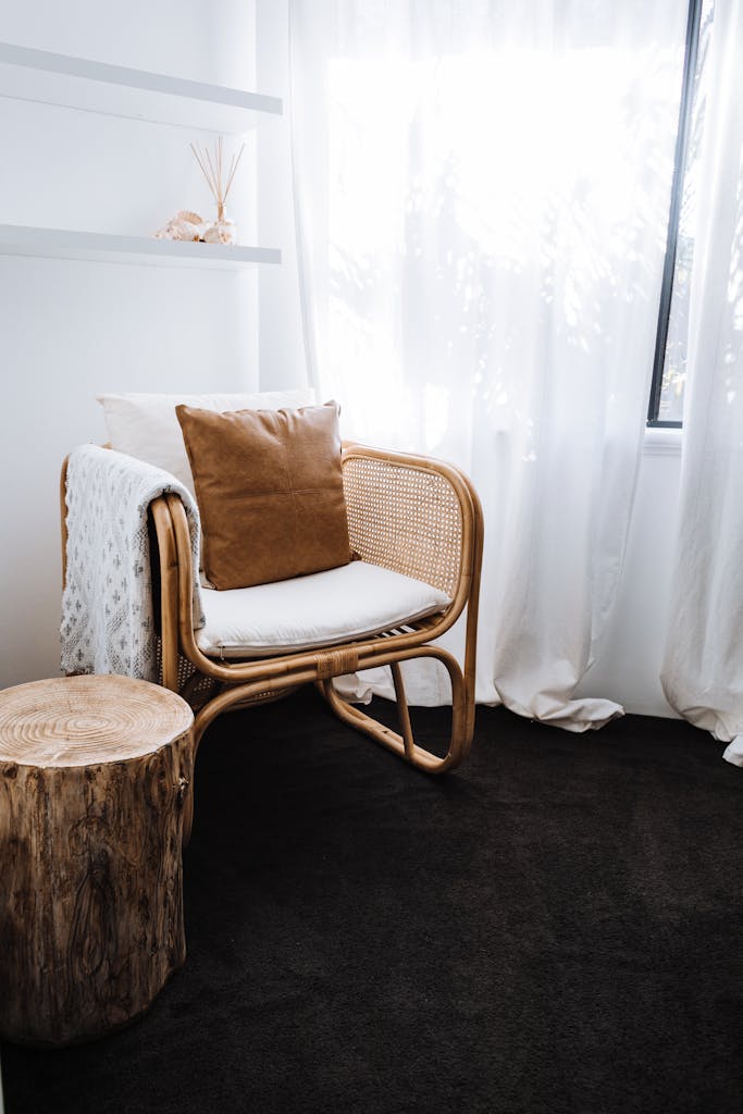 Textuur in scandinavische woonstijl